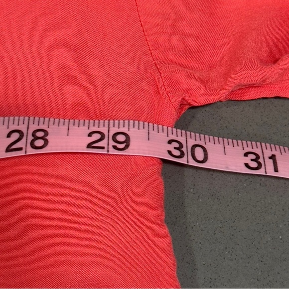 WHITE BIRCH Pink Black Ombre Button Down Roll Tab Long Sleeve Top Women's XL - Picture 7 of 8